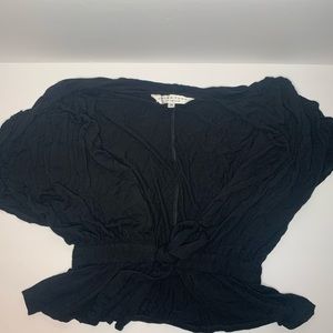 Trina Turk short sleeve wrap top.